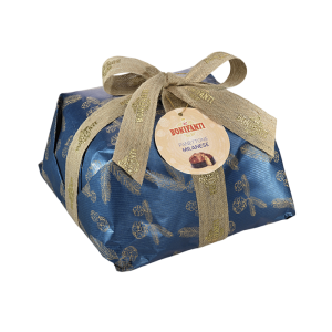 Panettone milanese basso incarto kraf retro - PRODUCTO EN PREVENTA