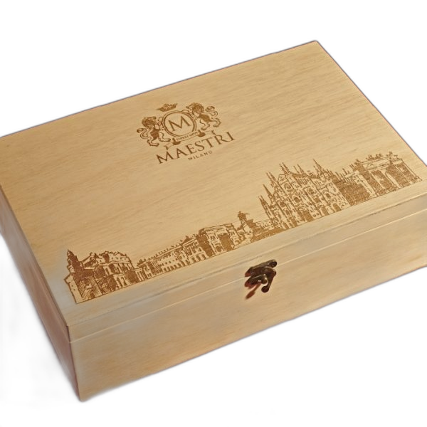 Caja de madera anchetas