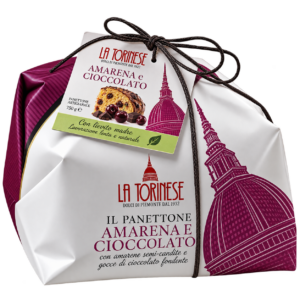 Panettone con gotas de chocolate y amarena 500 gr - PRODUCTO EN PREVENTA