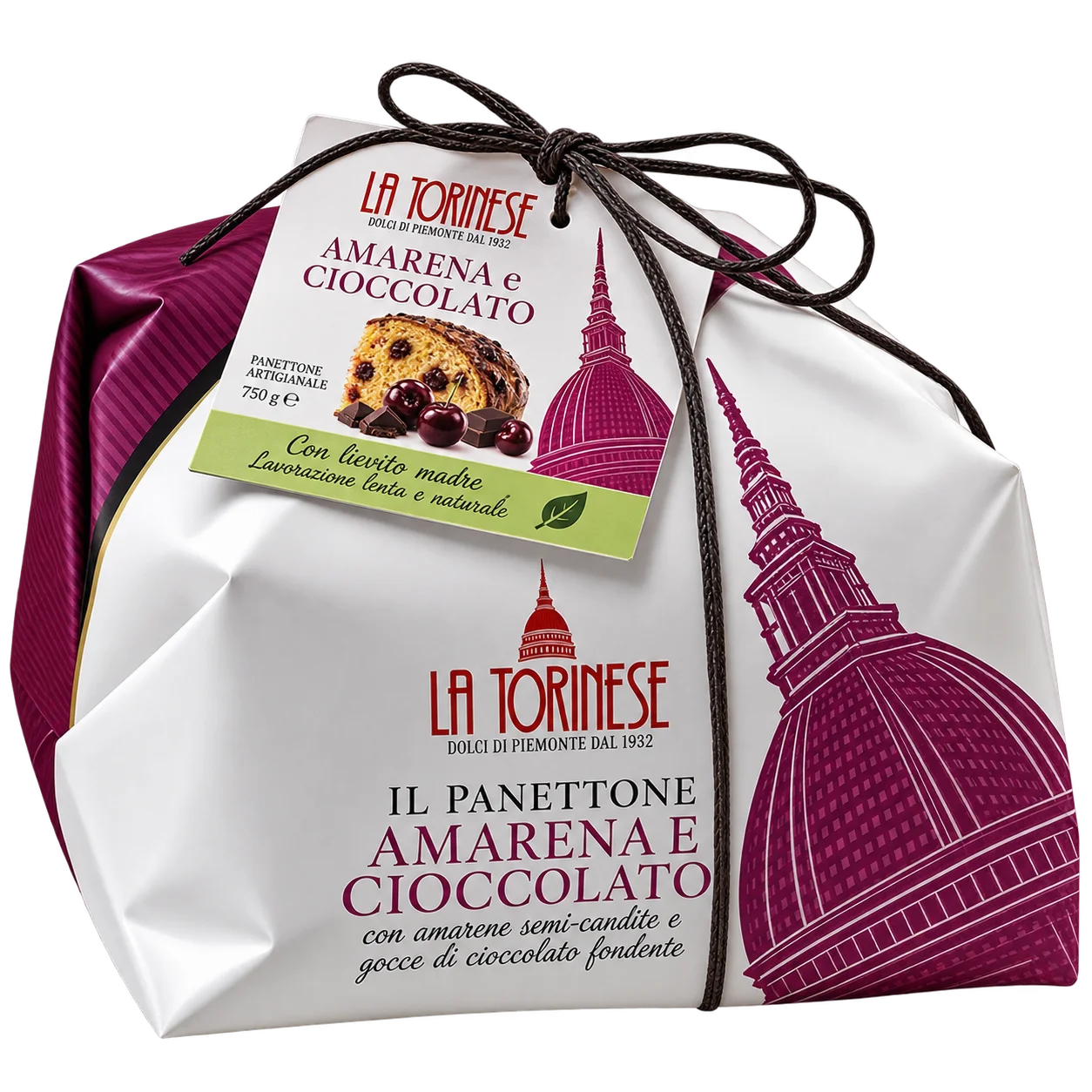 Panettone con gotas de chocolate y amarena 500 gr – PRODUCTO EN PREVENTA