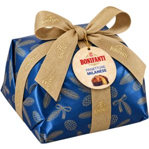 Panettone milanese basso incarto kraf retro - PRODUCTO EN PREVENTA