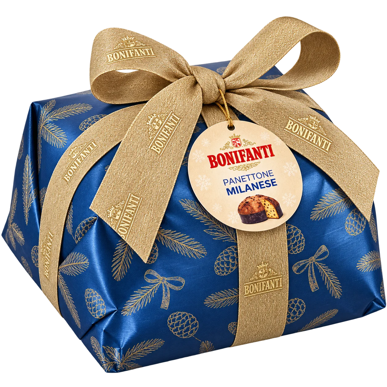 Panettone milanese basso incarto kraf retro