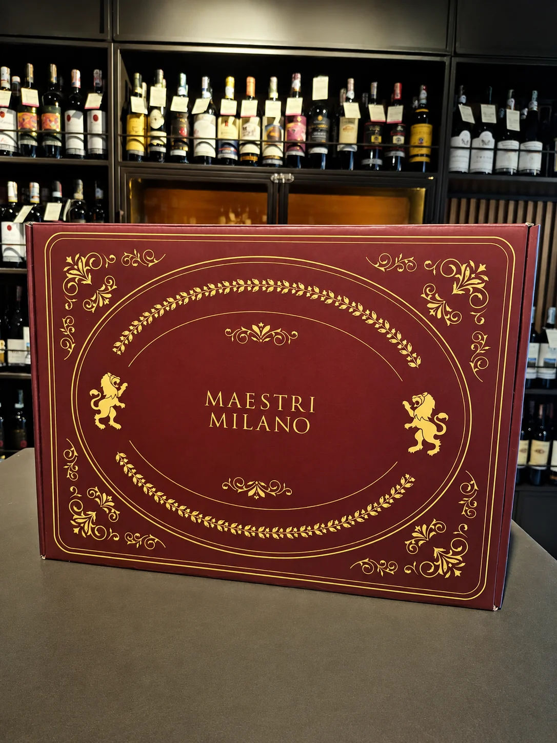 Caja Cartón Vino Tinto Mediana