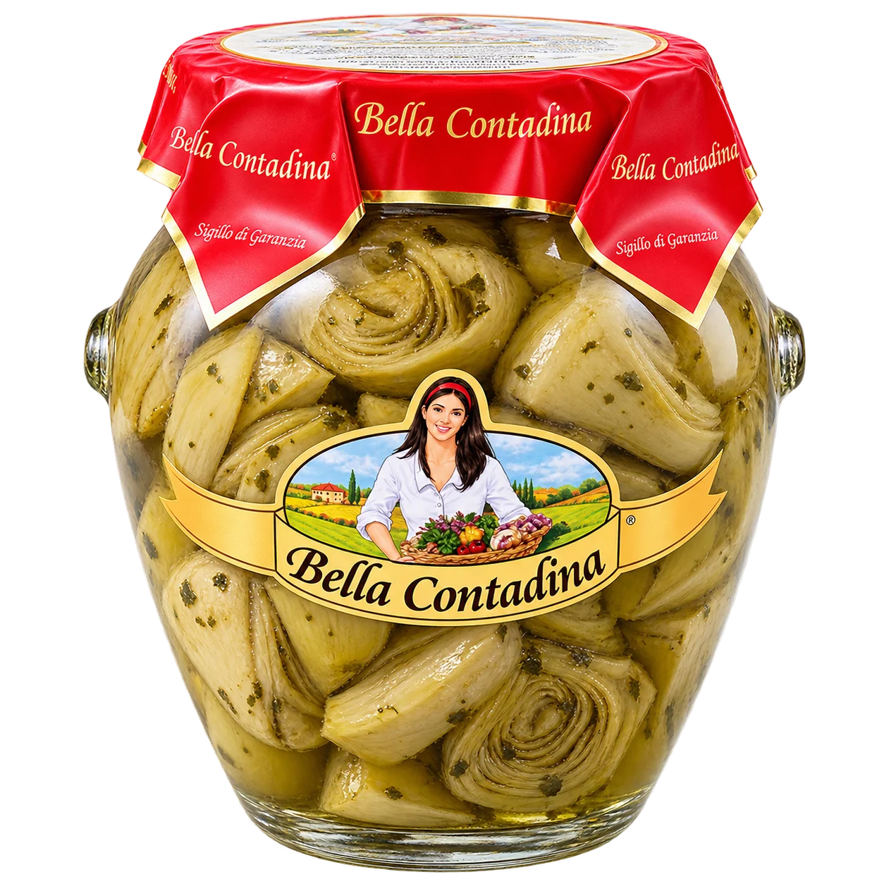 Alcachofas enteras Contadina con especias – Frasco 314 ml