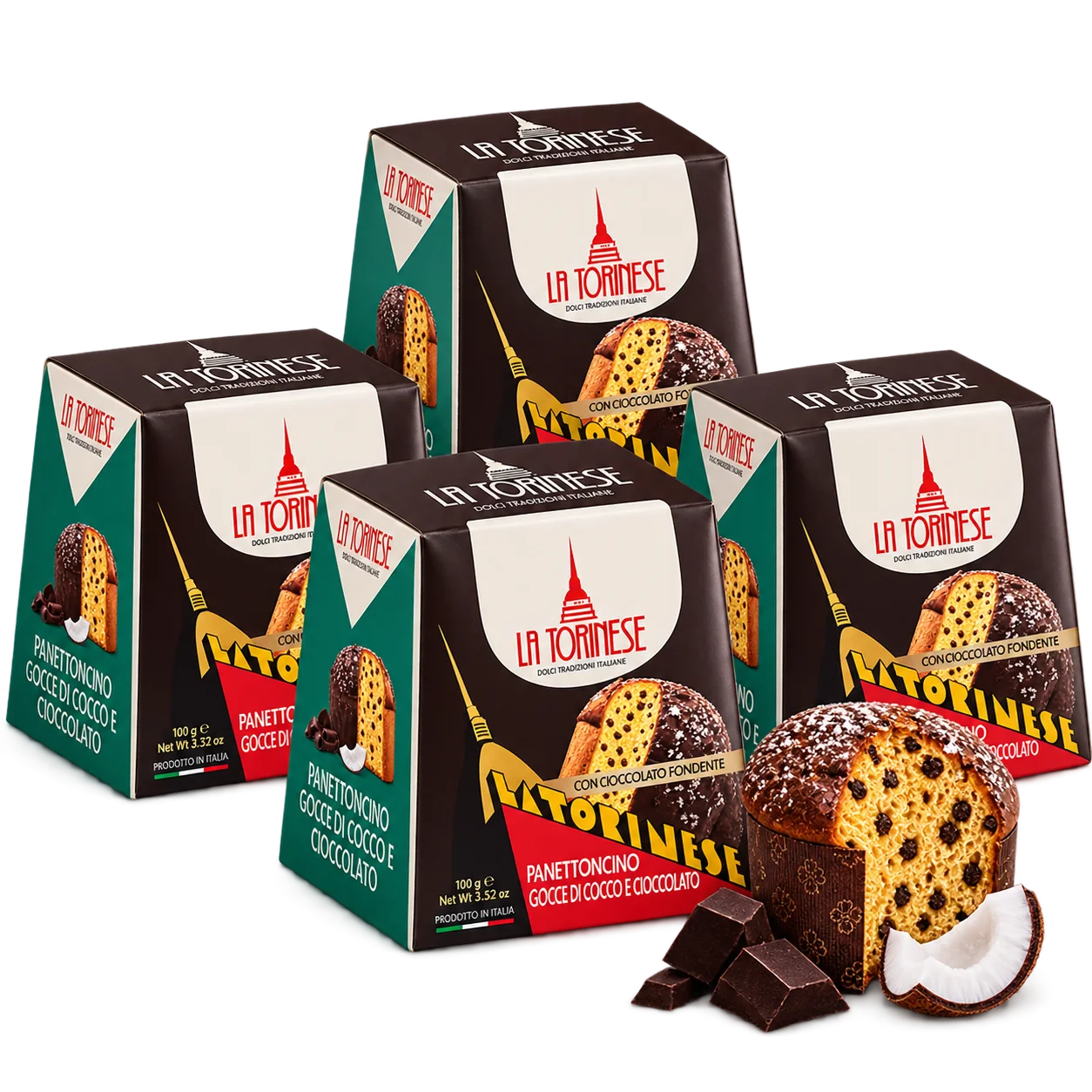 Panettone clásico estuche 100 Gr con gotas de chocolate – LA TORINESE